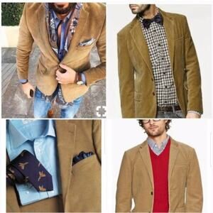 Vintage Brooks Brothers Corduroy Wool Coat Size Large EUC